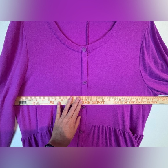 Lane Bryant Purple Tiered Tunic Top 22/24 - Picture 12 of 15